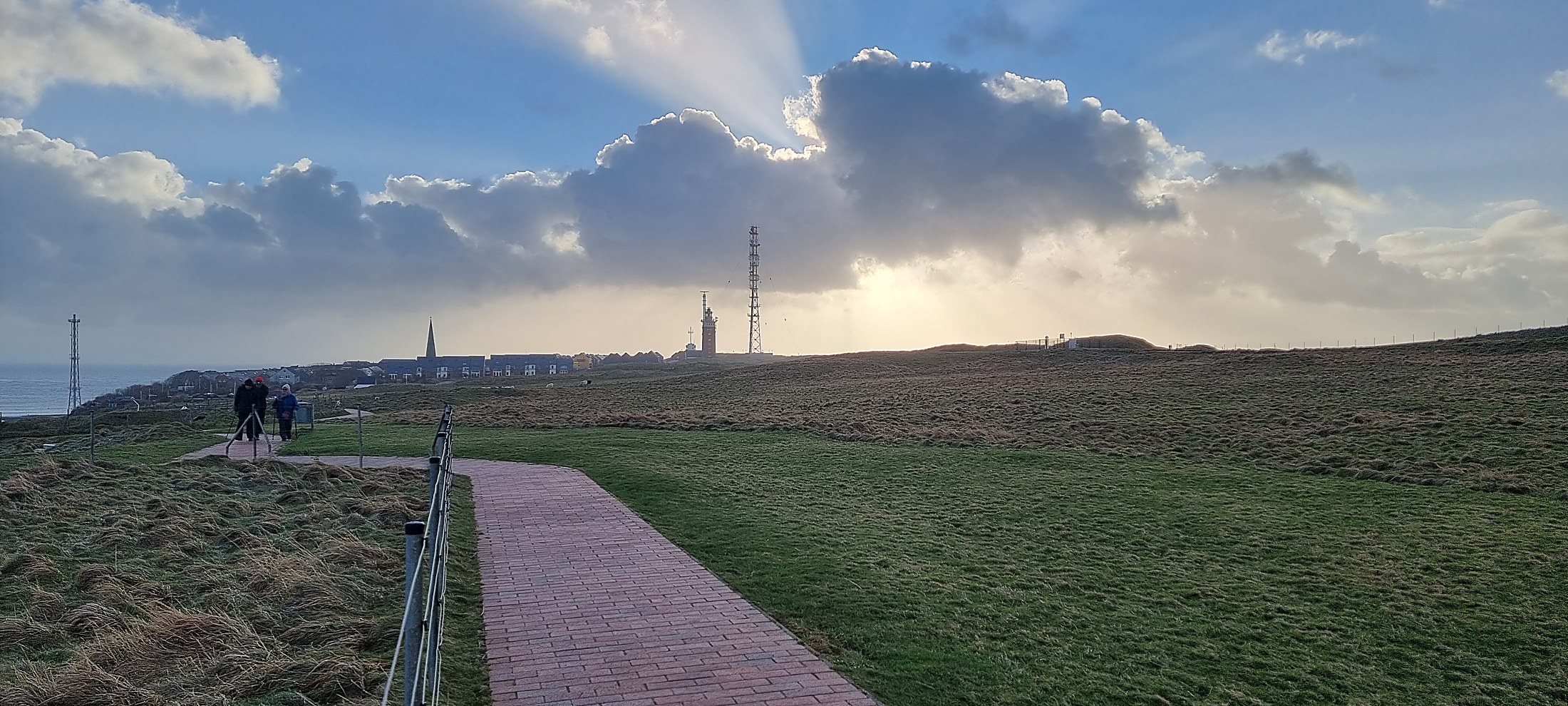 Abendlicht über Helgolands Oberland